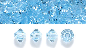 82CC263: Preciosa Crystal Dia Aquamarine 4mm-144PC