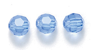 6CC274R: Preciosa CZ Crystal Round Sapphire 6mm-12PC