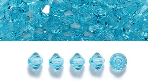 80CC285: Preciosa Crystal Dia Blue Zircon 3mm-144PC