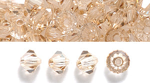 82CC051: Preciosa Crystal Dia Honey 4mm-144PC