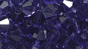 84CC297-D: Preciosa Crystal Dia Deep Tanzanite 5x5mm-144PC