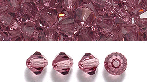 82CC298: Preciosa Crystal Dia Amethyst 4mm-144PC