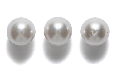 8CC612: Preciosa Nacre Pearl Round White 8mm-100PC