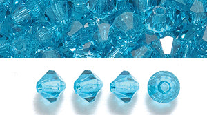 82CC285: Preciosa Crystal Dia Blue Zircon 4mm-144PC