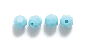 4CC185: Preciosa Crystal Round Turquoise 4mm-72PC