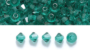 80CC286: Preciosa Crystal Dia Emerald 3mm-144PC