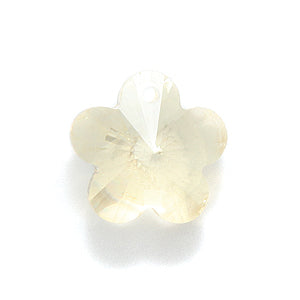 56CC852: Preciosa Flower Pendant Crystal Blonde Flare 14mm - 8 Piece