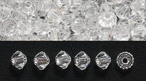 80CC212: Preciosa Crystal Dia Crystal 3mm-144PC