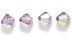 84CC598: Preciosa Crystal Dia Amethyst AB 5x5mm-144PC