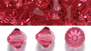 86CC292-P: Preciosa Crystal Dia Indian Pink 6mm-72PC