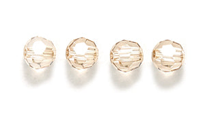 4CC051: Preciosa Crystal Round Honey 4mm-72PC