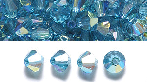 82CC567: Preciosa Crystal Dia Indicolite AB 4mm-144PC