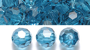 6CC267: Preciosa Crystal Round Indicolite 6mm-72PC