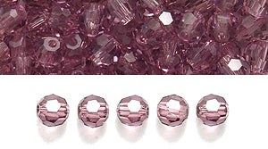 3CC298: Preciosa Crystal Round Amethyst 3mm-72PC