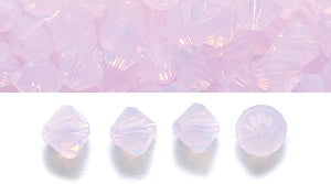 82CC290: Preciosa Crystal Dia Rose Opal 4mm-144PC