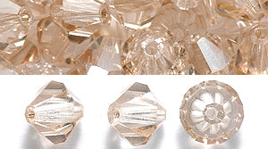 86CC051: Preciosa Crystal Dia Honey 6x6mm-72PC