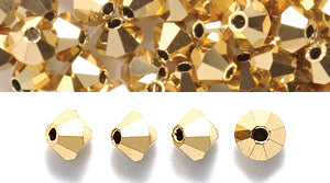 82CC854-FC: Preciosa Crystal Dia Gold Aurum Full Coated 4mm-144PC