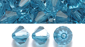 86CC267: Preciosa Crystal Dia Indicolite 6x6mm-72PC