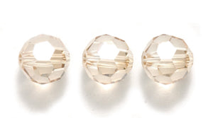 6CC051R: Preciosa CZ Crystal Round Honey 6mm-12PC