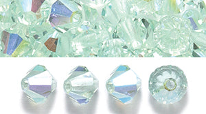 84CC581-1: Preciosa Crystal Dia Chrysolite AB 5x5mm-144PC