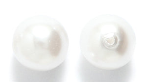 10CC612: Preciosa Nacre Pearl Round White 10mm- 50 PC