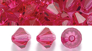 86CC294-F: Preciosa Crystal Dia Fuchsia 6x6mm-72PC