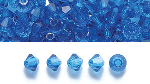 80CC268: Preciosa Crystal Dia Capri Blue 3mm-144PC