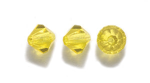 84CC224: Preciosa Crystal Dia Citrine 5x5mm-144PC