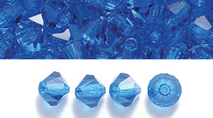 82CC268: Preciosa Crystal Dia Capri Blue 4mm-144PC