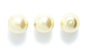 6CC618R: Preciosa Nacre Pearl Round Vanilla 6mm-25PC