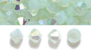 82CC580: Preciosa Crystal Dia Chrysolite Opal AB 4mm-144PC