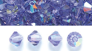 82CC597: Preciosa Crystal Dia Tanzanite AB 4mm-144PC