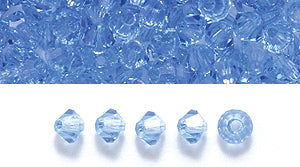 80CC274: Preciosa Crystal Dia Sapphire 3mm-144PC