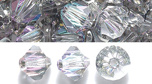 86CC504: Preciosa Crystal Dia Lt Vitrail 6x6mm-72PC