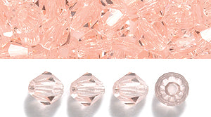 82CC291: Preciosa Crystal Dia Lt Rose 4mm-144PC