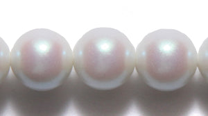 8CC612-IR: Preciosa Nacre Pearlescent White 8mm-12PC