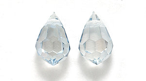 42CC073: Preciosa Crystal Drop Lagoon 6x10mm-12PC