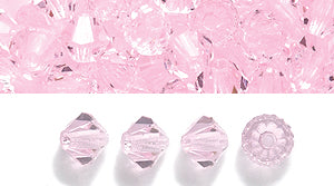 82CC293: Preciosa Crystal Dia Pink Sapphire 4mm-144PC