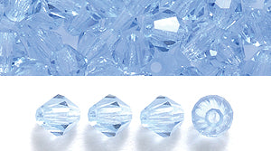 82CC272: Preciosa Crystal Dia Lt Sapphire 4mm-144PC