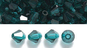 82CC286: Preciosa Crystal Dia Emerald 4mm-144PC