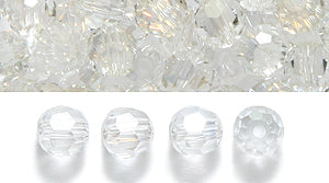 4CC511: Preciosa Crystal Round Argent Flare 4mm-72PC