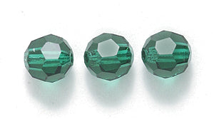 6CC286: Preciosa Crystal Round Emerald 6mm-72PC