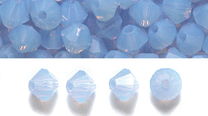 82CC270: Preciosa Crystal Dia Lt Sapphire Opal 4mm-144PC