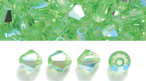 82CC582: Preciosa Crystal Dia Peridot AB 4mm-144PC