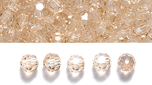 3CC051: Preciosa Crystal Round Honey 3mm-72PC