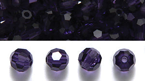 4CC297-D: Preciosa Crystal Round Deep Tanzanite 4mm-72PC