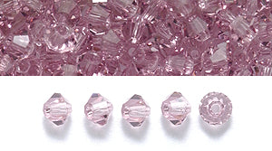 80CC296: Preciosa Crystal Dia Lt Amethyst 3mm-144PC