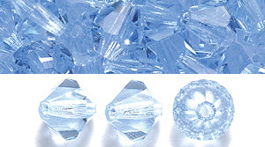 86CC272: Preciosa Crystal Dia Lt Sapphire 6x6mm-72PC