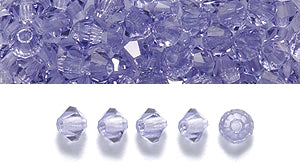 80CC297: Preciosa Crystal Dia Tanzanite 3mm-144PC