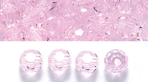 4CC293: Preciosa Crystal Round Pink Sapphire 4mm-72PC